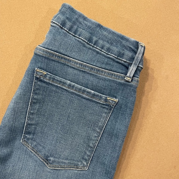 Frame Denim Le Crop Mini Boot With Side Slits Morongo Wash Size 27 - Picture 2 of 14